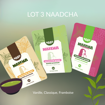 Lot 3 Naadcha - Vanille, Framboise, Classique
