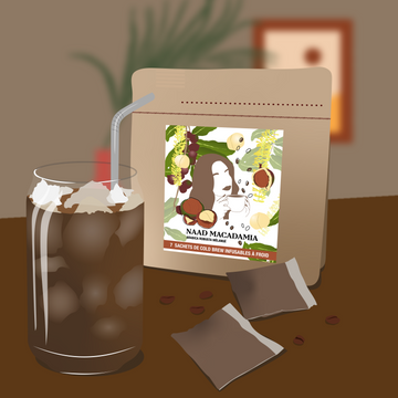 7 sachets de café cold brew - Naad Macadamia