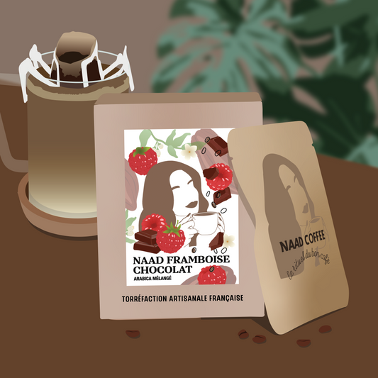 Boîte de 10 monodoses - Le Naad Framboise Chocolat