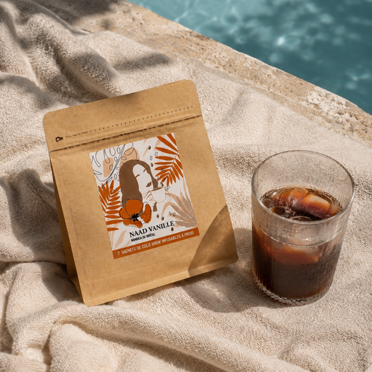 Paquet de 7 sachets de café cold brew - Naad Vanille