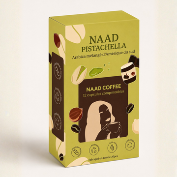 Boîte de 12 capsules de café aromatisé - goût Pistachella