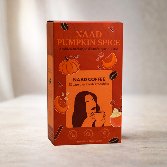 Boîtes 12 capsules de café aromatisé - Goût Pumpkin Spice