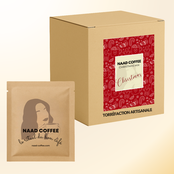 Boîte de 10 monodoses - cafés arômatisés saveurs de Noël