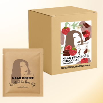 Boîte de 10 monodoses - Le Naad Framboise Chocolat